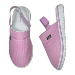 L.L. Bean Big Kids Airlight Mauve Berry Slingback Slippers Size 3-4